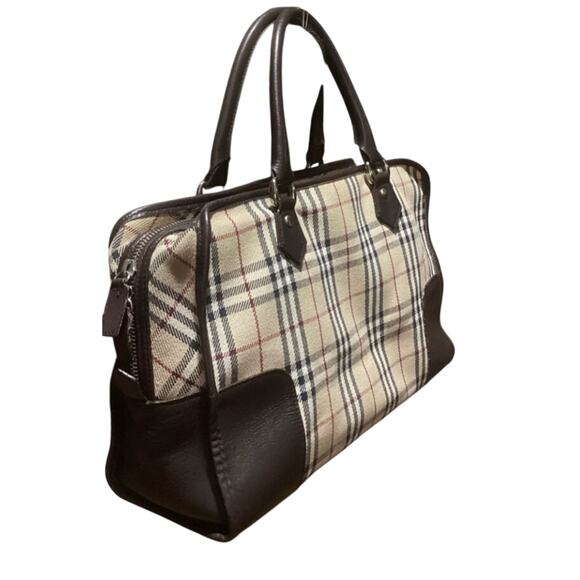 Burberry Nova Check BLUE LABEL Handbag with COA - Picture 4 of 12